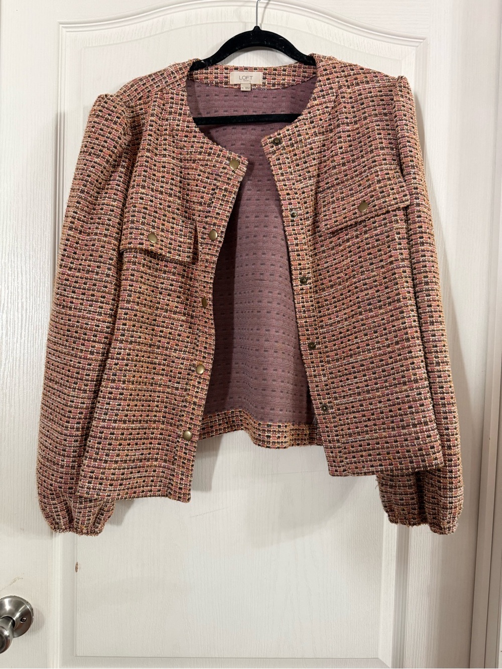Loft Women’s Multi Color Tweed Blazer Sz XL. SP-148